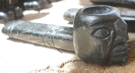 Taller en Cusco Sacsayhuam�n, pipa negra,
                    inca