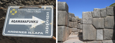 Cusco-Sacsayhuamn, fortaleza
                                      central de los Incas, edificios en
                                      Aqawanapunku etc.