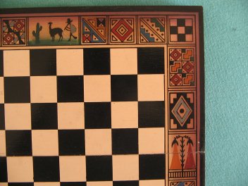 Schachbrett, Motive in der rechten Ecke