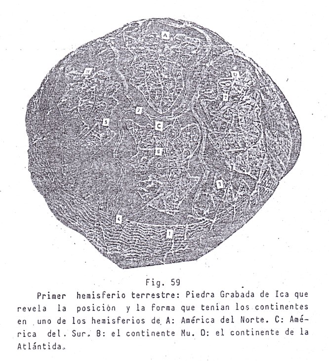 Fig.
                                59: Primer hemisferio terrestre de la
                                constelaci�n de continentes de antes