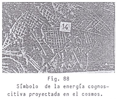 Fig. 88: s�mbolo
                            de la energ�a cognoscitiva proyectada en el
                            cosmos