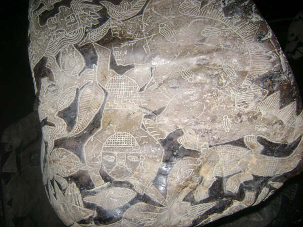 Detalle, hombre
                          con cuchillo