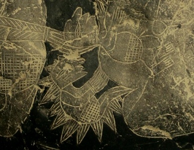 Cesarean with twins, close-up of the
                            babies