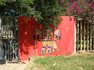 Malerei mit einem Gott, rechte Seite