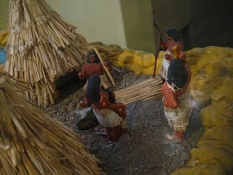 Modell, H�user im Bau