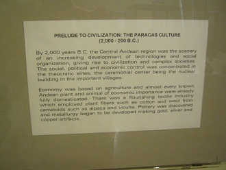 Text �ber die Paracas-Kultur auf Englisch