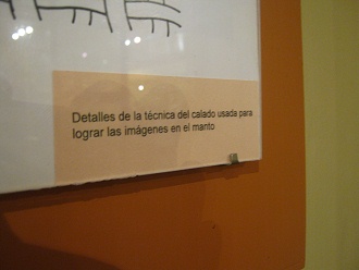 Der Text zum Weberei-Prinzip der
                    Paracas-Kultur