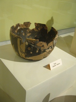 Tasse mit einem Falken