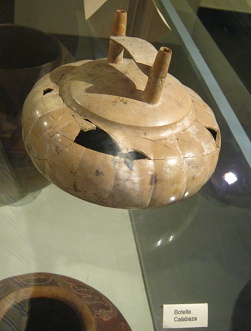 K�rbisflasche in Beige