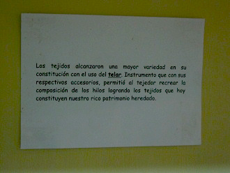 Der Text zum Taillen-Webstuhl