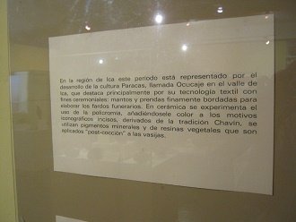 Text zur Paracas-Kultur auf Spanisch