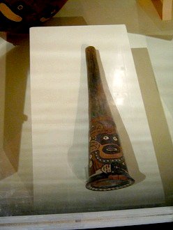 Trumpet with the design of a
                                    god