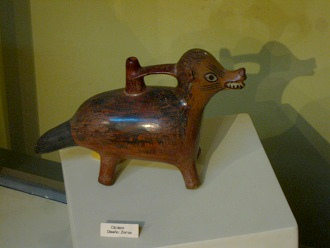 Keramikflasche in Form eines Fuchses