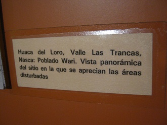 Text �ber das Trancas-Tal der Wari-Kultur
                        (Huari-Kultur)