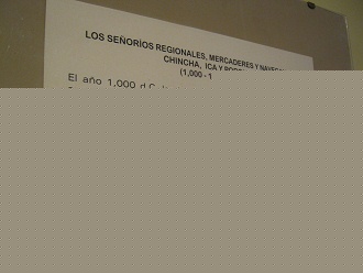 Text �ber die Keramik der Chincha-Kultur in
                      Spanisch