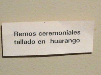 Text �ber die Ruder der Chincha-Kultur