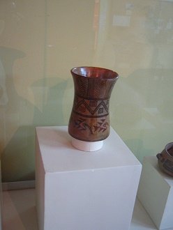 Big ceramic cup with geometric
                                    design
