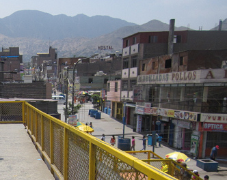 La zona peatonal de la avenida Espa�a, la
                        vista de arriba