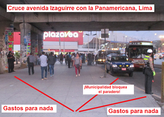 Vigilantes nazis del Serenazgo de
                                Los Olivos bloquean el paradero y gastan
                                plata para nada, 6 de diciembre 2016