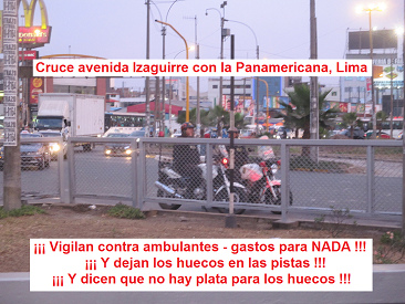 Polic�a doble del alcalde Hitler
                              Pedro de Los Olivos vigilan el cruce para
                              nada, 6 de diciembre 2016