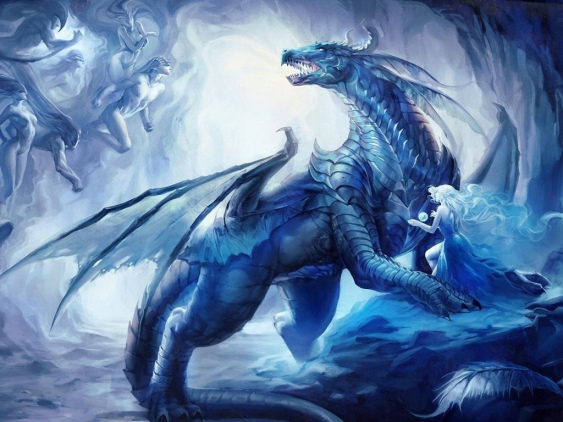 La fantas�a de los comandantes
              criminales: un drag�n con chica en sus manos [6] - as� son
              los jefes reptilianos Rothschild y reina de Inglaterra
              (!)