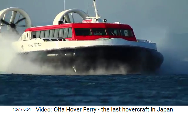 Aerodeslizador en Oita en Jap�n 2009, vista
                  lateral