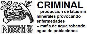 Escudo de la
                                                empresa criminal Nestl�
                                                en la Suiza criminal