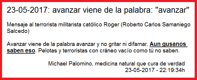Avanzar viene de la
                          palabra "avanzar" - aun los gusanos
                          saben eso, pelotas no saben