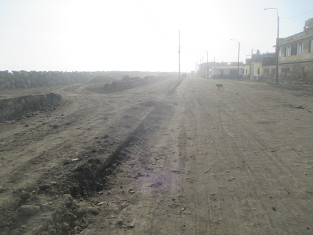 El malec�n
              Col�n en el distrito de Buenos Aires en Trujillo (Per�) es
              un desierto - han eliminado toda la poes�a