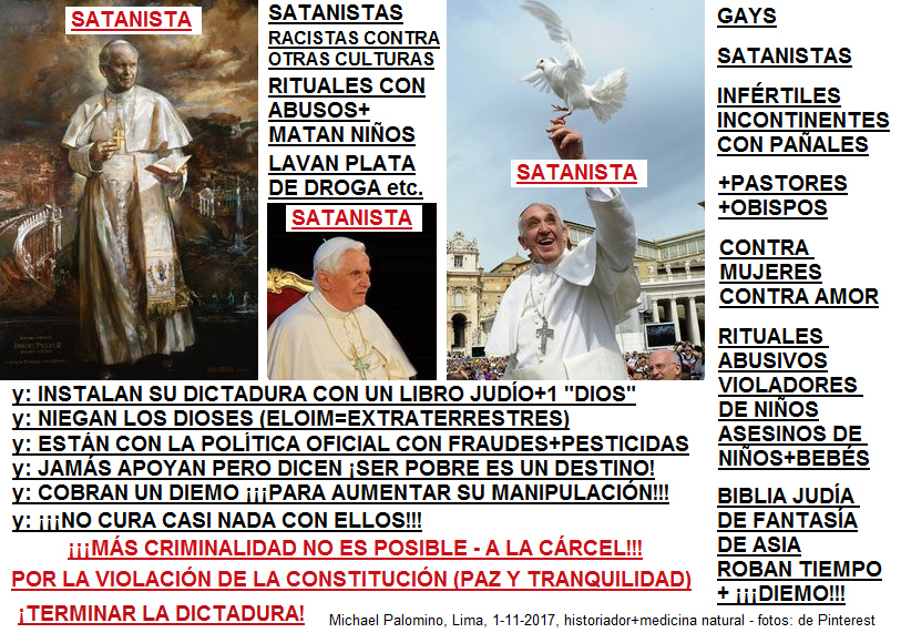 Papas criminales a la cárcel - ¡se
termina la dictadura católica! Papas
criminales a la cárcel - ¡se termina la
dictadura católica!