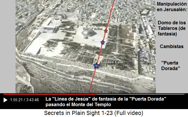 La "l�nea de Jes�s" en
                            Jerusal�n es la prueba que la fantas�a sobre
                            un Jes�s fue ANTES de construir Jerusal�n