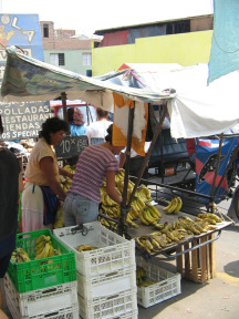 Puesto de bananos