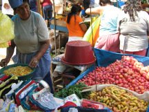 Marktstand mit Takmeno