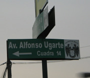Se�al de tr�fico avenida Ugarte