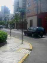 Jir�n Porta, vista a rascacielos de
                      Miraflores