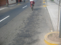 Miraflores, Jir�n Porta, pistas de aceite
                        de motor