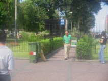 Miraflores, Kennedy-Park, WC-Anlage,
                          Eingang