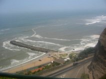 Miraflores, Park der Verliebten: Sicht
                          aufs Meer (Pazifik)