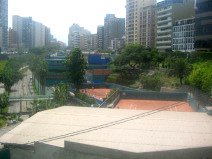 Miraflores, Malecon 28 de Julio, Sicht
                          auf Tennispl�tze des Tennisclubs
                          "Terrazas de Miraflores"
