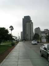 Miraflores, Malecon Cisneros, Sicht nach
                        Norden