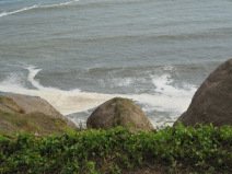 Miraflores, Park am Malecon Cisneros,
                          Steilk�ste mit Sicht auf das Meer 02