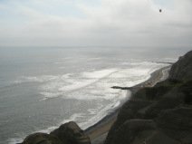 Miraflores, Park am Malecon Cisneros,
                          Steilk�ste mit Sicht auf das Meer in Richtung
                          Norden