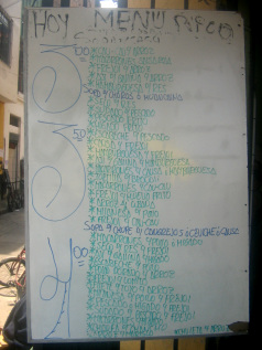 Surquillo,
Avenida Paseo de la Republica, Speisekarte des
Restaurants Surquillo, Avenida Paseo de la Republica,
Speisekarte des Restaurants