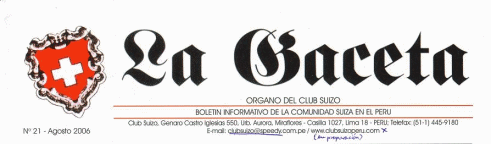 Miraflores: Club Suizo, membrete