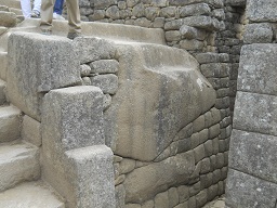 Escalera en un trozo