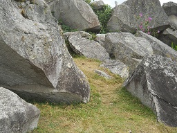 Cantera de Machu Picchu: el camino en el caos
                    de piedras