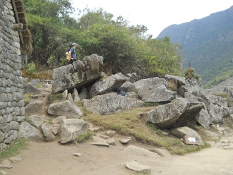 La cantera en la zona de la piedra sagrada