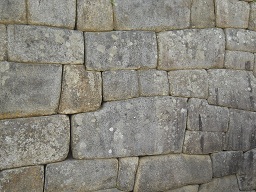 Machu Picchu, muro lateral grande, detalle 5