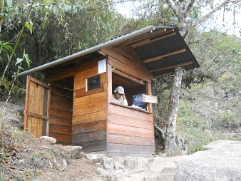 Camino al puente Inca, casa de vigilancia