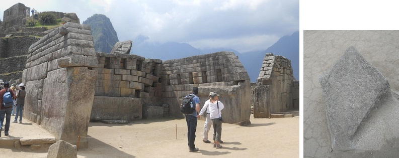 Machu Picchu: el templo principal y
                                la cruz del sur
